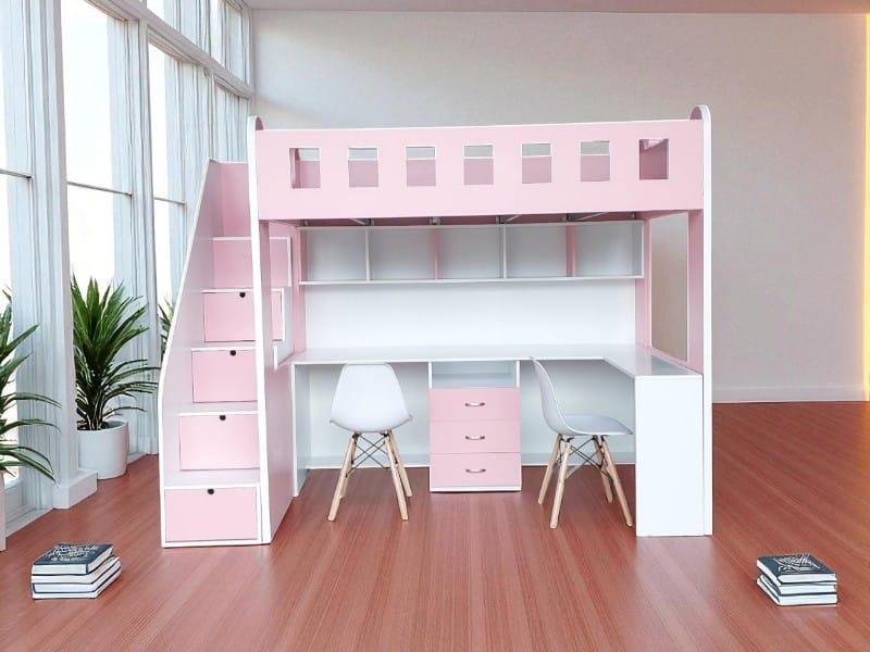 Giường 2 Tầng Kết Hợp Bàn Học | Mã số 2766 | Giá 17tr5 2 Giường 2 tầng kết hợp bàn học