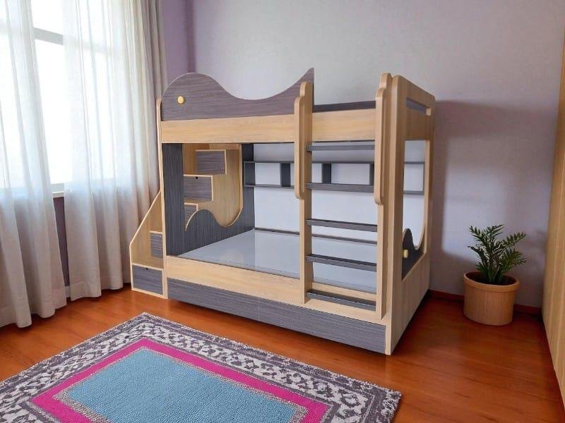Giường tầng cho bé hình cá heo