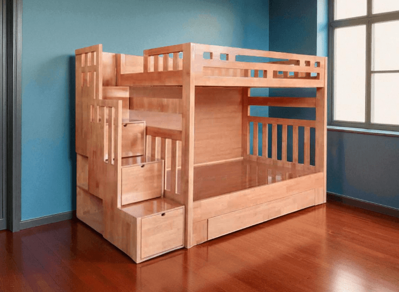 Giường Tầng Gỗ Tự Nhiên | Mã số 1635 | Giá 17tr 2 Giường tầng gỗ tự nhiên