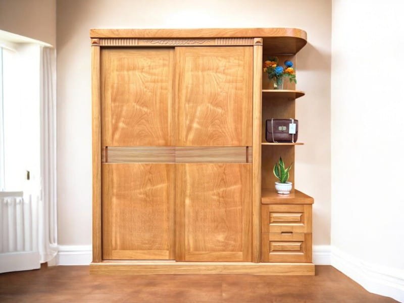Tủ gỗ đựng quần áo đẹp bền và tiện lợi 7 Tủ gỗ đựng quần áo
