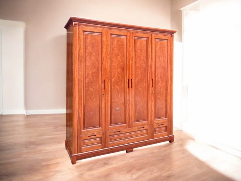 Tủ gỗ đựng quần áo đẹp bền và tiện lợi 4 Tủ gỗ đựng quần áo
