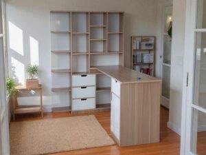 Bàn làm việc kết hợp tủ tài liệu