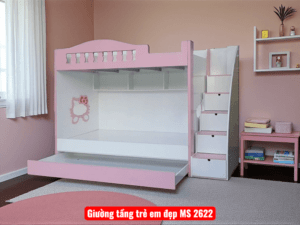 Giường Tầng Hello Kitty | Mã số 2622 | Giá 14tr5 33 Giường Tầng Hello Kitty