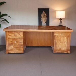 Bàn làm việc gỗ tự nhiên vân hương xám MS 3255 10 Bàn làm việc gỗ tự nhiên vân hương xám MS 3255