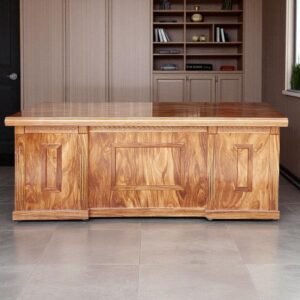 Bàn làm việc gỗ tự nhiên vân hương xám MS 3255 8 Bàn làm việc gỗ tự nhiên vân hương xám MS 3255