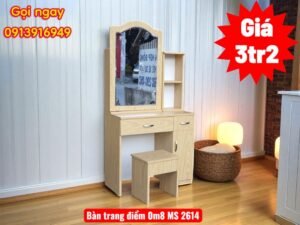 Bàn trang điểm hiện đại | Mã số 2614 | Giá 3tr2 17 Bàn trang điểm hiện đại nhỏ gọn kèm ghế ngồi