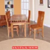 Bộ Bàn Ăn Gỗ Xoan Đào 4 Ghế MS 3249