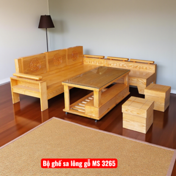 Bộ ghế sa lông gỗ MS 3265