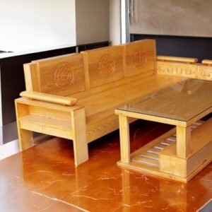 Bộ ghế sa lông gỗ MS 3265 12 Bo ghe sa long go soi tu nhien 1