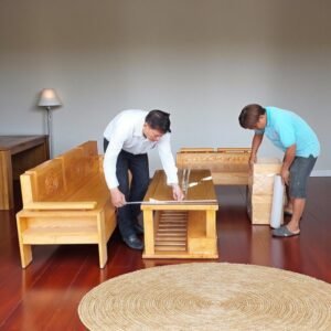 Bộ ghế sa lông gỗ MS 3265 9 Bo ghe sa long go soi tu nhien 4