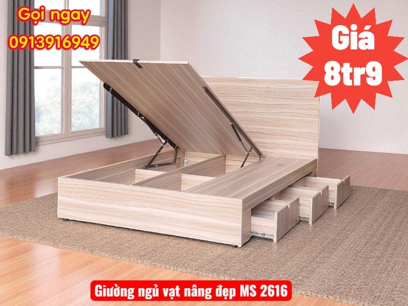 Giường Ngủ Vạt Nâng Đẹp