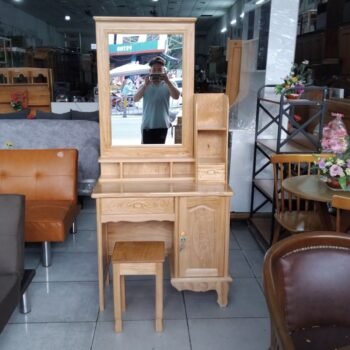 Bàn trang điểm gỗ gõ đỏ MS 3243 7 Bàn trang điểm gỗ gõ đỏ MS 3243