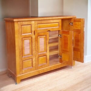 Tủ giày gỗ xoan đào hiện đại MS 3258 12 Tủ giày gỗ xoan đào hiện đại MS 3258