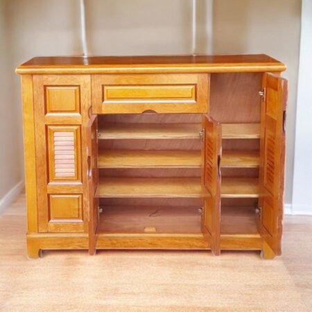 Tủ giày gỗ xoan đào hiện đại MS 3258 11 Tủ giày gỗ xoan đào hiện đại MS 3258