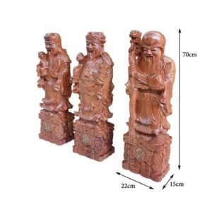 Bộ tượng Tam Đa Phúc Lộc Thọ MS 3276 11 Tuong Tam Da Go Huong Da 2 1