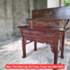 Bàn Thờ Nhị Cấp Gỗ Tràm Chạm Sen MS 3352