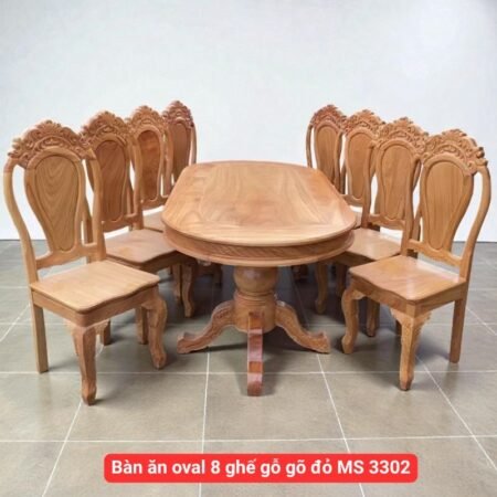 Bộ bàn ăn gỗ mặt đá 6 ghế MS 2822