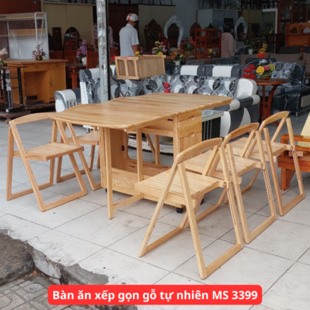 Bộ bàn ăn gỗ mặt đá 6 ghế MS 2822
