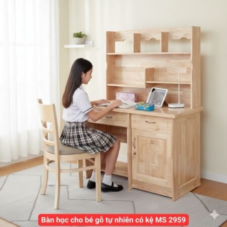 Bàn học kết hợp tủ quần áo MS 1931