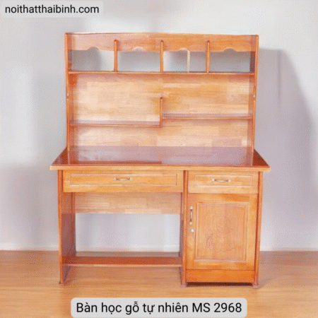 Bàn học gỗ tự nhiên MS 2968