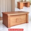 Bàn làm việc gỗ tự nhiên vân gõ đỏ MS 2637