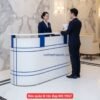 Bàn quầy lễ tân đẹp MS 9967