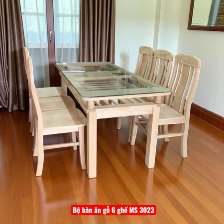 Bộ bàn ăn gỗ MS 2480