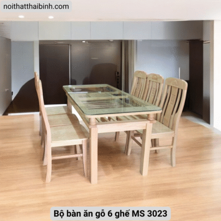 Bộ bàn ăn gỗ 6 ghế MS 3023