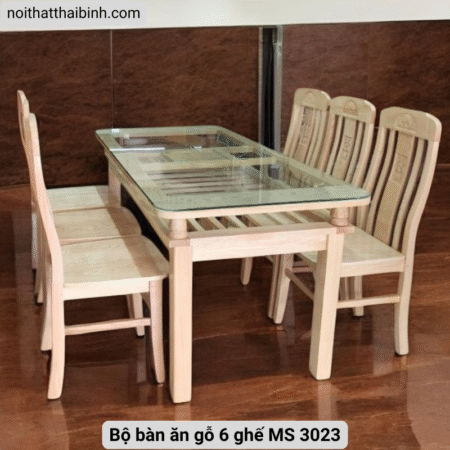 Bộ bàn ăn gỗ MS 2480