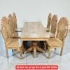 Bộ bàn ăn gỗ gõ đỏ 6 ghế MS 3306