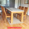 Bộ bàn ăn gỗ mặt đá 6 ghế MS 2822