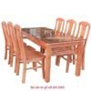 Bộ bàn ăn gỗ sồi MS 9969 Giá bán = 10.500.000 đ - Tặng kính mặt bàn 1m6 dầy 8ly
