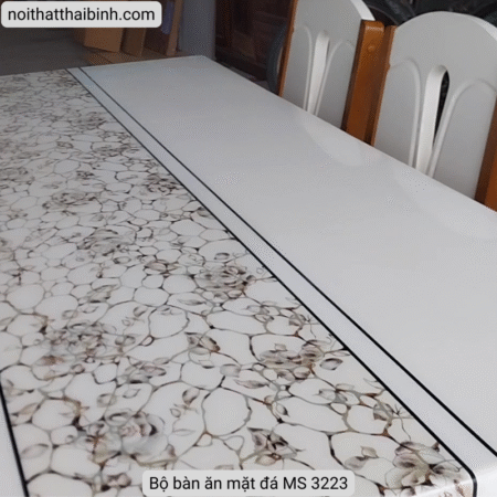Bộ bàn ăn mặt đá MS 3223