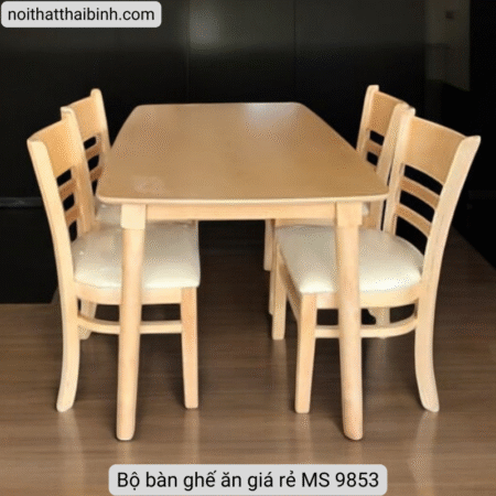Bộ bàn ghế ăn giá rẻ MS 9853