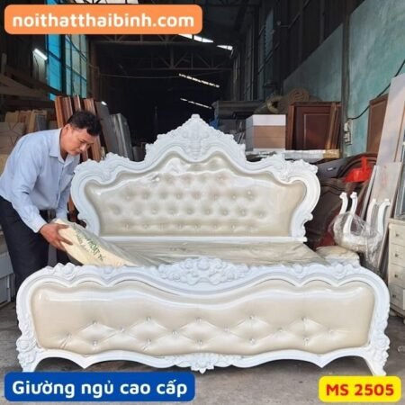 Giường ngủ tân cổ điển cao cấp MS 2505
