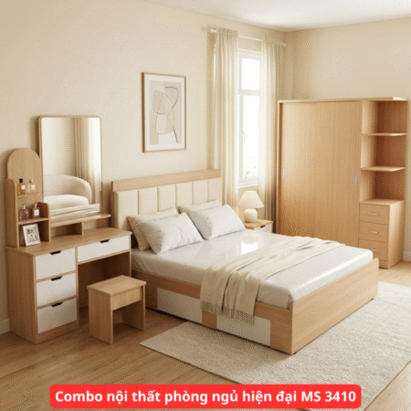 Bộ phòng ngủ gỗ hương xám MS 1944