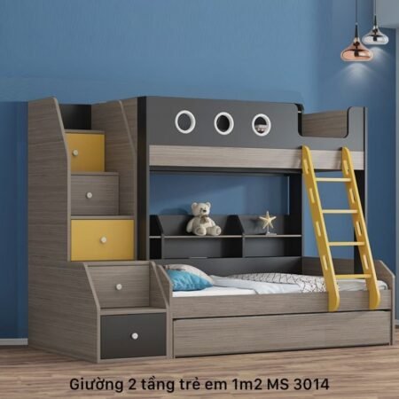 Giường tầng cầu trượt MS 3217