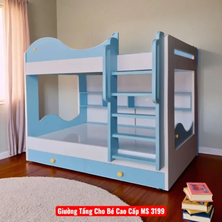 Giường 2 tầng gỗ MS 2777