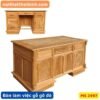Bàn làm việc gỗ gõ đỏ 1m2 MS 2497