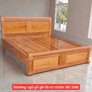 Giường ngủ gỗ gõ đỏ tư nhiên MS 3345