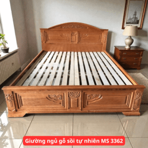 Giường ngủ gỗ sồi tự nhiên MS 3362