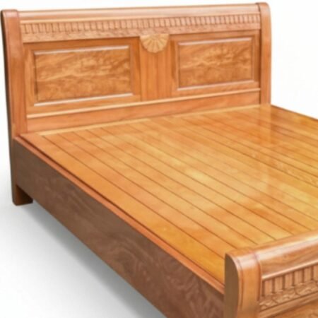 Giường ngủ gỗ tự nhiên vạt phản MS 2945