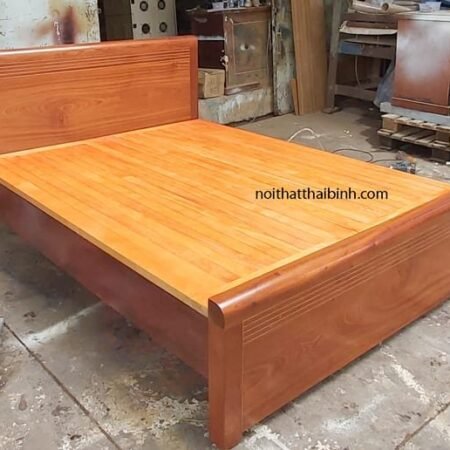 Giường gỗ tự nhiên cao cấp MS 9874