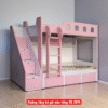 Giường tầng bé gái màu hồng MS 2074
