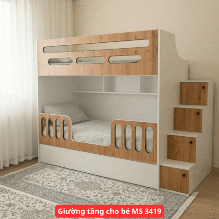 Giường tầng sắt sơn tĩnh điện MS 1830
