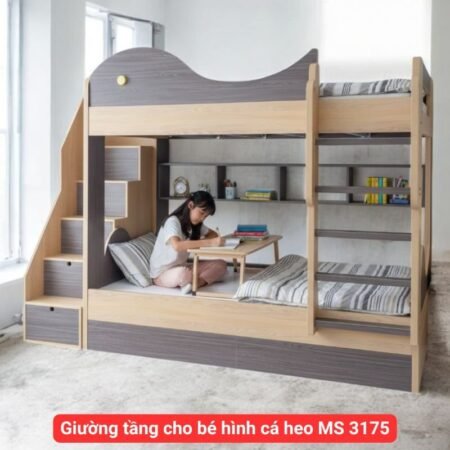 Giường 2 tầng gỗ MS 2777