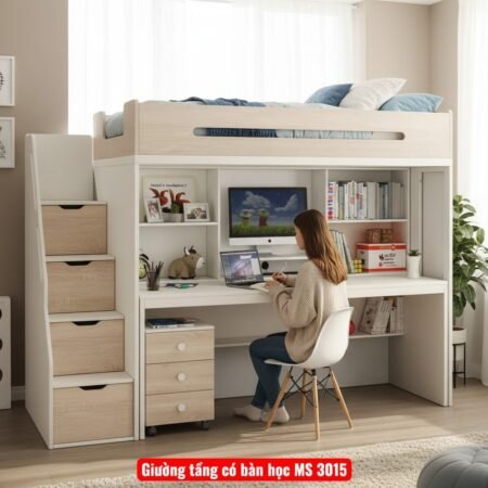 Giường tầng cầu trượt MS 3217