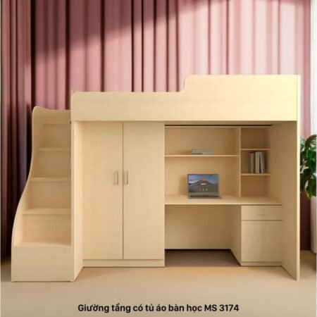 Giường 2 tầng gỗ MS 2777