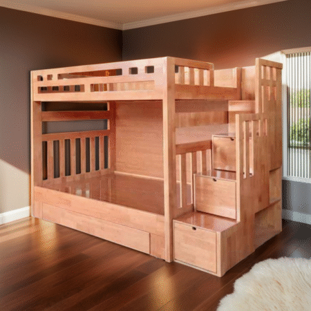 Giường tầng gỗ tự nhiên MS 1635