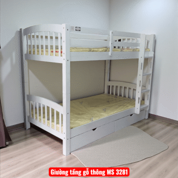 Giường tầng gỗ MS 3281